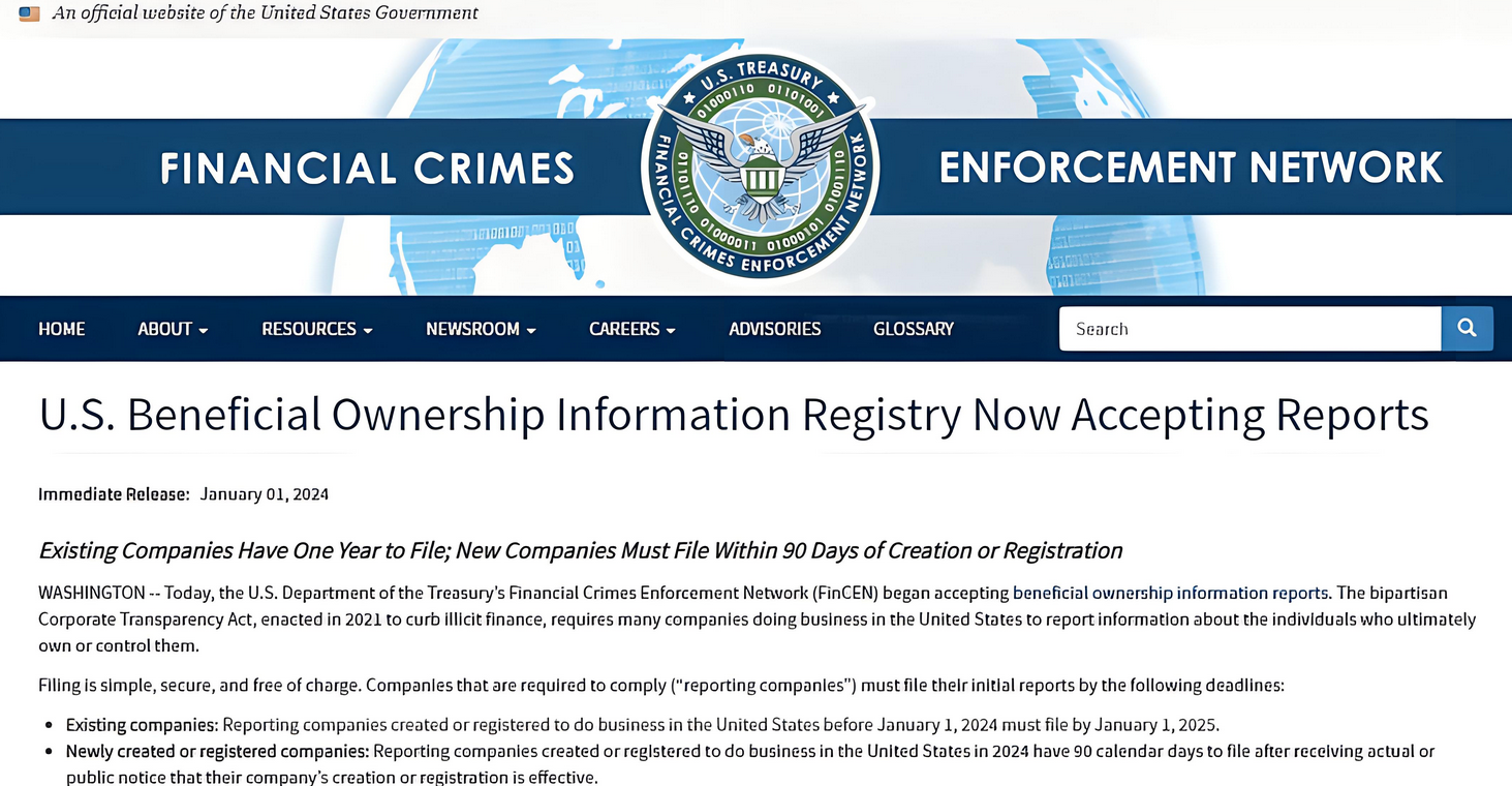 美國(guó)公司BOI政策新規(guī) 美國(guó)公司BOI政策新規(guī)